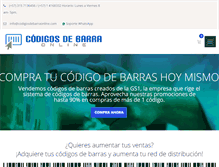 Tablet Screenshot of codigosdebarraonline.com